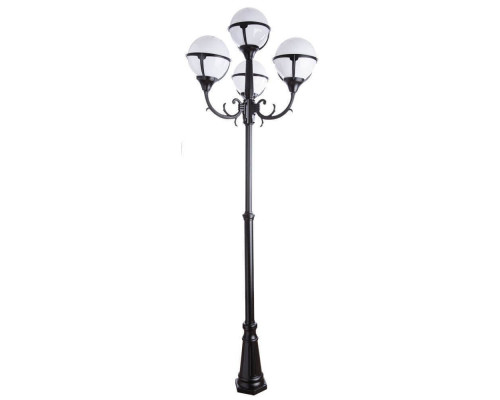 Основное фото Светильник уличный Arte Lamp Monaco A1497PA-4BK: Купить в Интернет магазин освещения GCSVET.RU