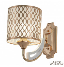 Настенный светильник Arte Milano Florentia-3387 303387/1W Wh/Gd