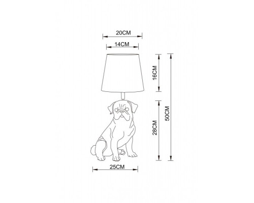 Дополнительное фото Лампа настольная ARTE Lamp A1512LT-1BK: Купить в Интернет магазин освещения GCSVET.RU