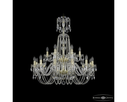 Основное фото Люстра подвесная Bohemia Ivele Crystal 1402/12+6/300/XL-91/2d G: Купить в Интернет магазин освещения GCSVET.RU