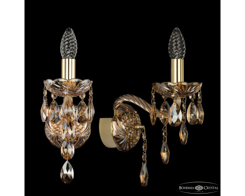 Основное фото Настенный светильник Bohemia Ivele Crystal 1415B/1/141 G M721: Купить в Интернет магазин освещения GCSVET.RU