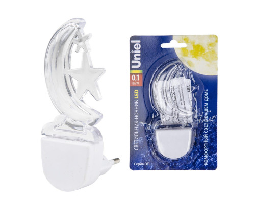 Дополнительное фото Светильник ночник Uniel DTL-315 DTL-315 Месяц/White: Купить в Интернет магазин освещения GCSVET.RU