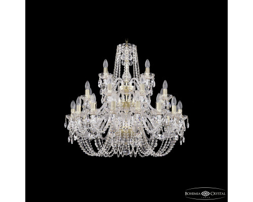 Основное фото Люстра подвесная Bohemia Ivele Crystal 1402/16+8+4/300/3d G: Купить в Интернет магазин освещения GCSVET.RU