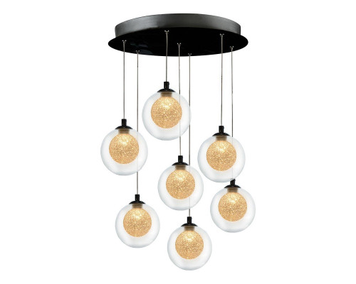 Дополнительное фото Люстра подвесная LED iLedex Oblivion C4457-7R CR: Купить в Интернет магазин освещения GCSVET.RU