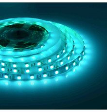 Лента светодиодная Apeyron 12В СТ 14,4Вт/м smd5050 60д/м IP20 5м RGB 00-17