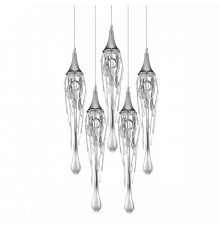 Светильник подвесной Delight Collection Goddess Tears P68009L-5/R chrome