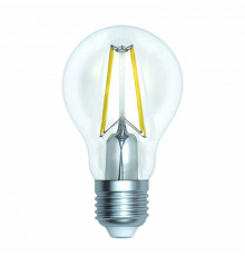Филаментная лампа светодиодная (UL-00005850) Uniel E27 15W 4000K прозрачная LED-A60-15W/4000K/E27/CL PLS02WH