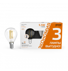 Светодиодная лампочка Gauss Basic Filament 1051116T