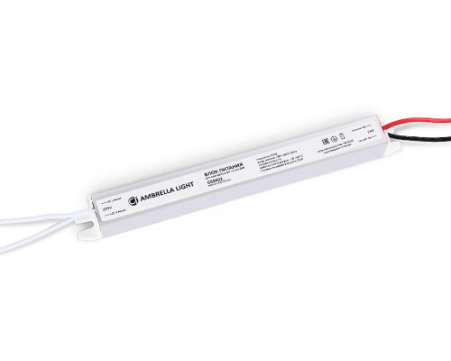 Основное фото Блок питания Ambrella Light LED Driver 24V 24Вт AC185-260 1A IP20 GS8622: Купить в Интернет магазин освещения GCSVET.RU