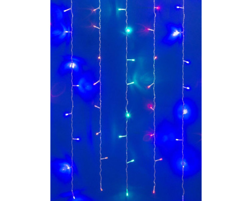 Дополнительное фото Светодиодная гирлянда (UL-00002270) Uniel бахрома 230V разноцветный ULD-B3010-200/DTA Multi IP20: Купить в Интернет магазин освещения GCSVET.RU