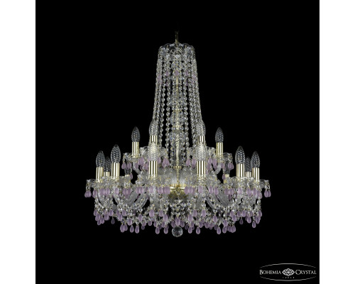 Основное фото Люстра подвесная Bohemia Ivele Crystal 1410/12+6/240/h-74 G V7010: Купить в Интернет магазин освещения GCSVET.RU