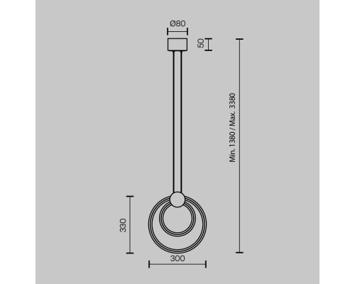 Дополнительное фото Светильник подвесной Maytoni Link MOD357PL-L14BS3K: Купить в Интернет магазин освещения GCSVET.RU