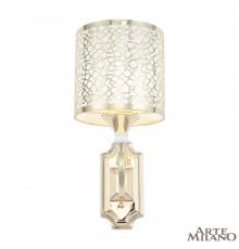 Настенный светильник Arte Milano Florentia-9787 309787/1W Wh/Gd