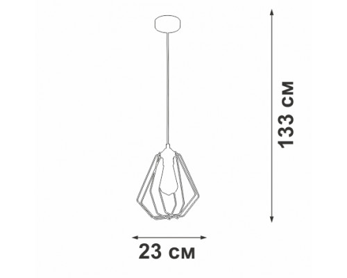 Дополнительное фото Светильник подвесной Vitaluce V2867-1/1S: Купить в Интернет магазин освещения GCSVET.RU