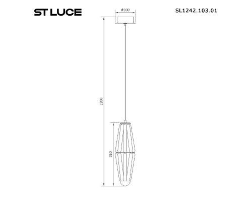 Дополнительное фото Светильник подвесной ST Luce Ciara SL1242.103.01: Купить в Интернет магазин освещения GCSVET.RU