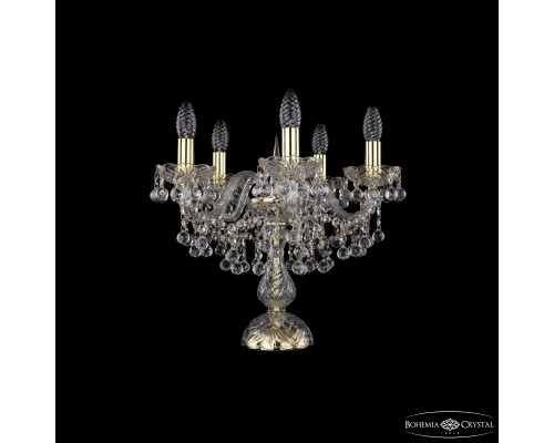 Основное фото Лампа настольная Bohemia Ivele Crystal 1409L/5/141-39 G: Купить в Интернет магазин освещения GCSVET.RU