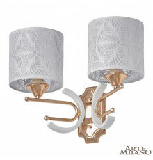 Настенный светильник Arte Milano Florentia-2097 302097/2W Wh/Gd