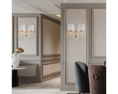 Дополнительное фото Настенный светильник Arte Milano Florentia-2097 302097/2W Wh/Gd: Купить в Интернет магазин освещения GCSVET.RU