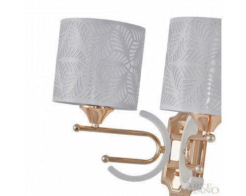 Дополнительное фото Настенный светильник Arte Milano Florentia-2097 302097/2W Wh/Gd: Купить в Интернет магазин освещения GCSVET.RU