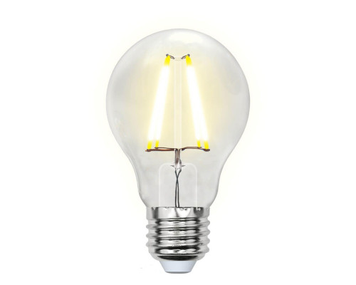 Основное фото Филаментная лампа светодиодная (UL-00002210) Uniel E27 8W 3000K прозрачная LED-A60-8W/WW/E27/CL GLA01TR: Купить в Интернет магазин освещения GCSVET.RU