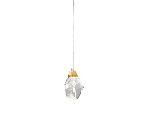 Основное фото Светильник подвесной Delight Collection Crystal rock II 9701P/1 brass: Купить в Интернет магазин освещения GCSVET.RU