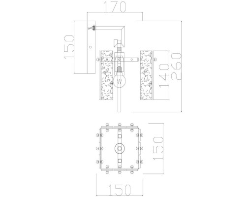 Дополнительное фото Настенный светильник Freya Basilica FR5166WL-01BS: Купить в Интернет магазин освещения GCSVET.RU