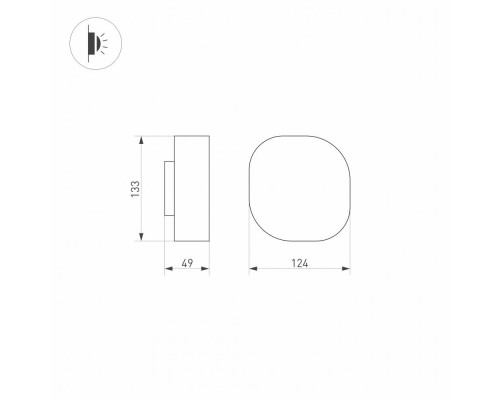 Дополнительное фото Светильник настенный LED для улицы Arlight LGD-Swamp-Wall-7W Warm3000 030001: Купить в Интернет магазин освещения GCSVET.RU