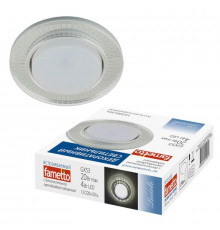Светильник встраиваемый Fametto Luciole DLS-L155 GX53 GLASSY/CLEAR 3D
