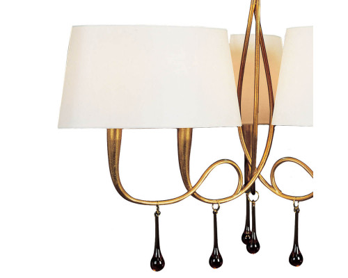 Дополнительное фото Люстра подвесная Mantra Paola Painted Gold 3540: Купить в Интернет магазин освещения GCSVET.RU