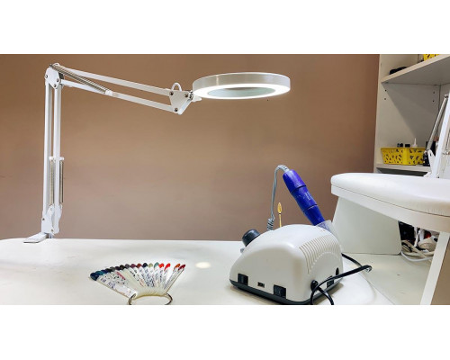Дополнительное фото Лампа настольная Uniel TLD-568 White/Led/300Lm/2700-5500K/Dimmer/X5 UL-00007386: Купить в Интернет магазин освещения GCSVET.RU