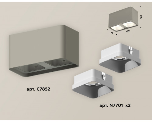 Дополнительное фото Светильник накладной Ambrella Light Techno XS7852001 (C7852, N7701): Купить в Интернет магазин освещения GCSVET.RU