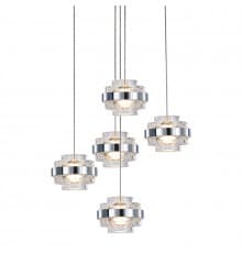 Светильник подвесной Delight Collection MD22030002 MD22030002-5A chrome/clear