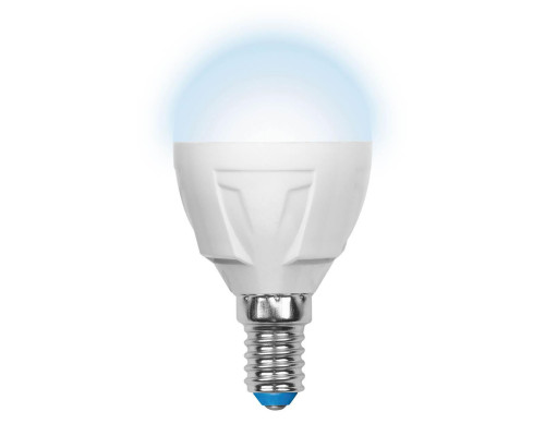 Основное фото Светодиодная лампочка Uniel Яркая LED-G45 7W/NW/E14/FR PLP01WH картон: Купить в Интернет магазин освещения GCSVET.RU