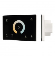 Панель Arlight Sens Smart-P81-Mix Black (230V, 4 зоны, 2.4G) 028401