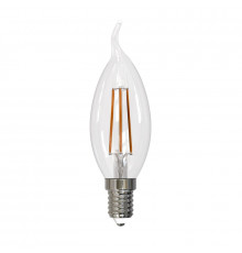 Филаментная лампа светодиодная (UL-00005171) Uniel E14 11W 4000K прозрачная LED-CW35-11W/4000K/E14/CL PLS02WH