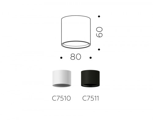 Дополнительное фото Основание светильника Ambrella Light DIY Spot C7510: Купить в Интернет магазин освещения GCSVET.RU
