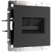Основное фото Розетка Werkel двойная Ethernet RJ-45 черный матовый W1182208 4690389157004: Купить в Интернет магазин освещения GCSVET.RU