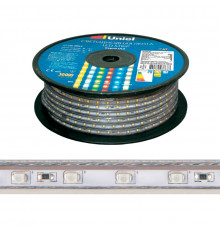 Лента светодиодная Uniel ULS-2835-60LED/m-10mm-IP67-220V-8W/m-50M-RED бобина