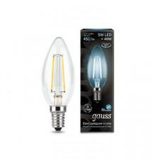 Светодиодная лампа Gauss E14 5W 4100K прозрачная 103801205