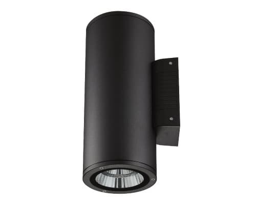 Основное фото Светильник настенный для улицы Uniel ULU-S22D-2x22W/2700K IP65 BLACK UL-00010851: Купить в Интернет магазин освещения GCSVET.RU
