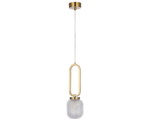 Основное фото Светильник подвесной Crystal Lux CAROLINA SP1 V2 BRASS: Купить в Интернет магазин освещения GCSVET.RU