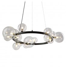 Светильник подвесной Delight Collection Art Deco Bubble OMG1075R black/clear