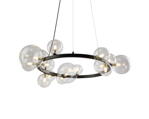 Основное фото Светильник подвесной Delight Collection Art Deco Bubble OMG1075R black/clear: Купить в Интернет магазин освещения GCSVET.RU