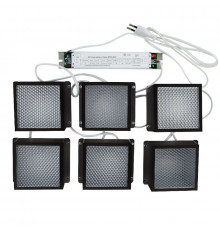 Светильник встраиваемый (комплект из 6 шт) Uniel ULP-1010 42W/4000К IP40 GRILYATO BLACK KIT06 UL-00008958