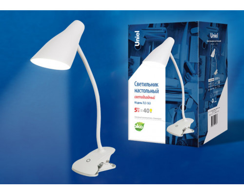 Дополнительное фото Лампа настольная (UL-00004465) Uniel TLD-563 White/LED/360Lm/4500K/Dimmer: Купить в Интернет магазин освещения GCSVET.RU
