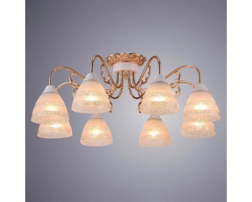 Дополнительное фото Люстра потолочная Arte Lamp A7072PL-8WG: Купить в Интернет магазин освещения GCSVET.RU
