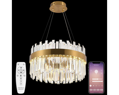 Основное фото Люстра подвесная Natali Kovaltseva Riveria LED LAMPS 81270: Купить в Интернет магазин освещения GCSVET.RU