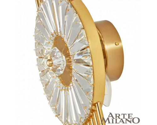Дополнительное фото Светильник настенный Arte Milano 0552B.D255.H650.E14.3 G: Купить в Интернет магазин освещения GCSVET.RU
