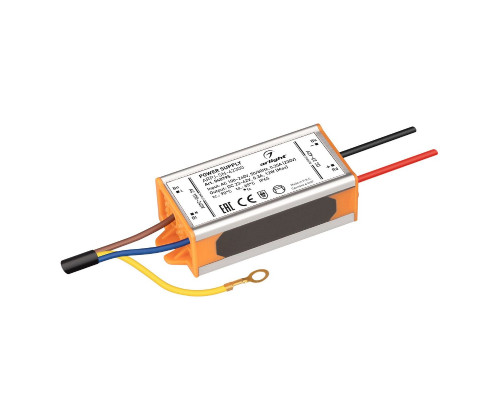Основное фото Сетевой адаптер Arlight ARPJ-SN-42300 (12W, 23-42V, 300mA, IP65) 040795: Купить в Интернет магазин освещения GCSVET.RU