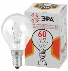 Лампа тип накаливания Эра E14 60W ДШ 60-230-E14-CL Б0039138